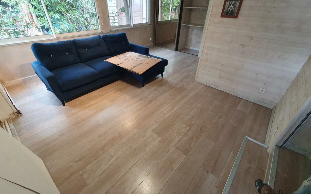 Pose de parquet et ragréage